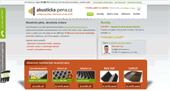 Desktop Screenshot of akusticka-pena.cz